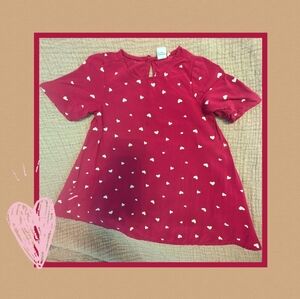 Pink And White Heart Patterned Dress Old Navy